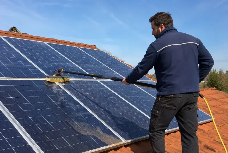 Nettoyage et entretien de panneaux solaires à Villemain